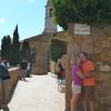 Lovers on the Via delle Amore in Pienza.